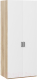 Шкаф ТриЯ Рико ТД-340.07.211 с 2-мя глухими дверями (яблоня белуно/белый глянец) - 