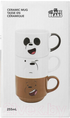 Чашка Miniso We Bare Bears Collection 4.0 / 8343 (3шт)