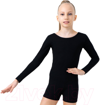Комбинезон гимнастический Grace Dance 1431680 (р-р 28, черный)