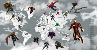 

Фотообои бесшовные Citydecor, Superhero 4