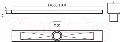 Трап для душа RGW SDR-02-100-Q / 21210210-02