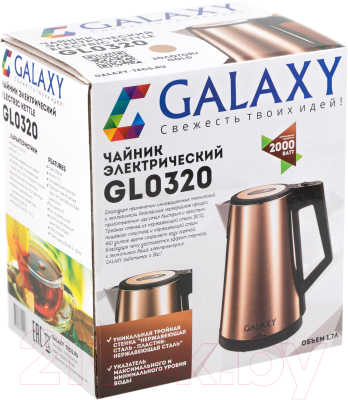 Электрочайник Galaxy GL 0320 (золото)