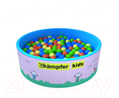 Сухой бассейн Kampfer Kids (розовый, 200 шаров)