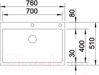 Мойка кухонная Blanco Claron 700-IF/A Durinox / 523394