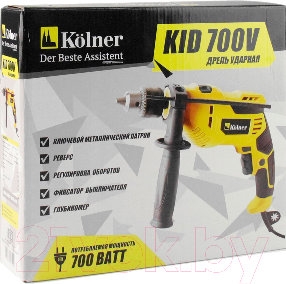 Дрель Kolner KID 700V