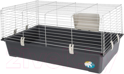 Клетка для грызунов Ferplast Rabbit 100 New / 57052370EL (серый, бюджет)