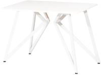 Обеденный стол Millwood Женева Л18 100x70 (белый/металл белый) - 