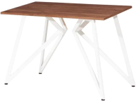 Обеденный стол Millwood Женева Л18 100x70 (дуб табачный Craft/металл белый) - 
