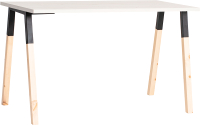 Обеденный стол Millwood Флоренция Л18 100x70 (дуб белый Craft/металл черный/сосна) - 