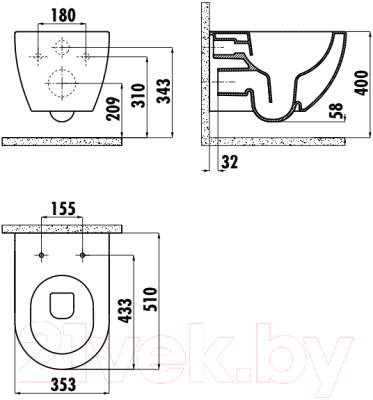 Унитаз подвесной с инсталляцией Creavit Free FE322-11CB00E-0000 + S-IN-MZ-LINK_PRO + P-BU-MOV/Blg/Gl