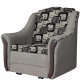 Кресло-кровать Асмана Виктория (рогожка кубики коричневые/рогожка бежевый) - 