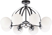 

Люстра Rilon Lighting, Престиж 51389/8 CR+BK+WT