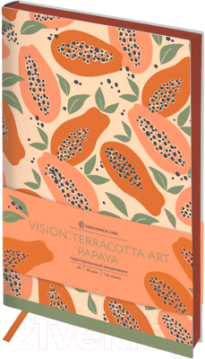 Изображение товара Ежедневник Greenwich Line Vision. Terracotta Art. Papaya A5 / ENA5_38792 (136л)