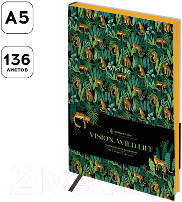 Изображение товара Ежедневник Greenwich Line Vision. Wild life A5 / ENA5_38798 (136л)