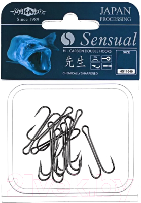 Набор крючков рыболовных MIKADO Sensual Double No8 BN (10шт)