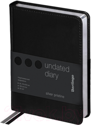 Изображение товара Ежедневник Berlingo Silver Pristine A6 / UD0_82601 (160л, черный)