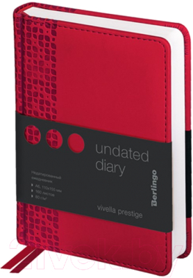 Изображение товара Ежедневник Berlingo Vivella Prestige A6 / UD0_80606 (160л, красный)