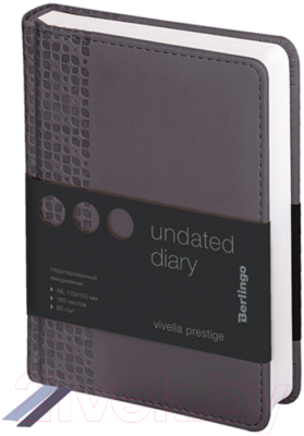 Изображение товара Ежедневник Berlingo Vivella Prestige A6 / UD0_80612 (160л, серый)