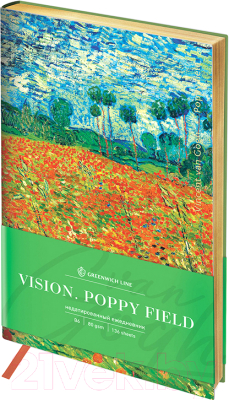 Ежедневник Greenwich Line Vision. Van Gogh. Poppy field B6 / ENB6-30178 (136л)