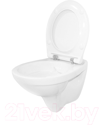 Изображение товара Унитаз подвесной с инсталляцией Керамин Санти R Slim + S-IN-MZ-LINK_PRO + P-BU-MOV/Blg/Gl