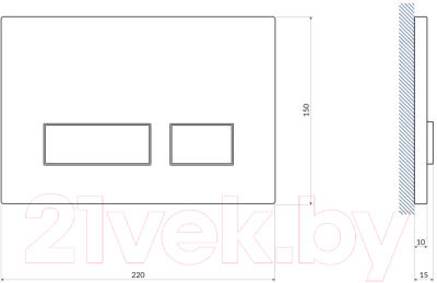 Изображение товара Унитаз подвесной с инсталляцией Керамин Санти R Slim + S-IN-MZ-LINK_PRO + P-BU-MOV/Blg/Gl