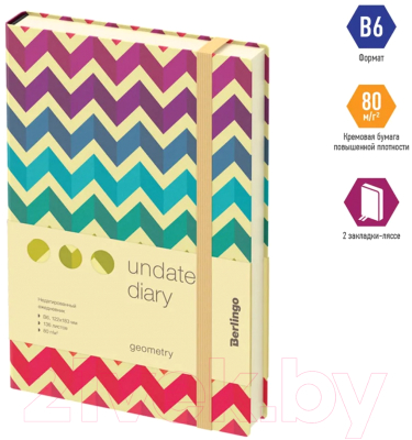 Изображение товара Ежедневник Berlingo Geometry B6 / UD0_92601 (136л)