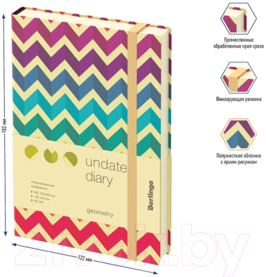 Изображение товара Ежедневник Berlingo Geometry B6 / UD0_92601 (136л)