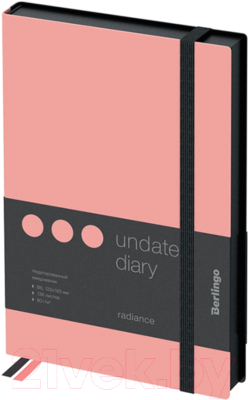 Изображение товара Ежедневник Berlingo Instinct B6 / UD0_91601 (136л, черный/фламинго)