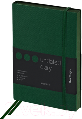 Изображение товара Ежедневник Berlingo Western B6 / UD0_85604 (136л, зеленый)