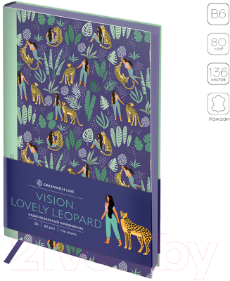 Изображение товара Ежедневник Greenwich Line Vision. Lovely leopard B6 / ENB6-30190 (136л)