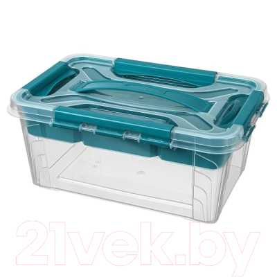 Органайзер для хранения Econova Grand Box / 433224102 (4.2л, голубой)