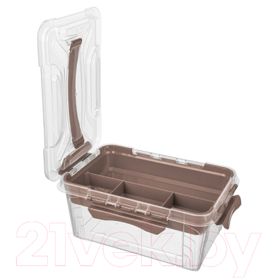 Органайзер для хранения Econova Grand Box / 433224114 (4.2л, коричневый)