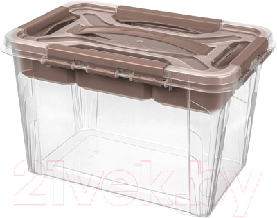 Органайзер для хранения Econova Grand Box / 433224214 (6.65л, коричневый)