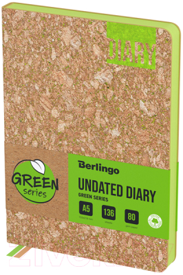 Изображение товара Ежедневник Berlingo Green Series A5 / UD0_88001 (136л, светло-коричневый)