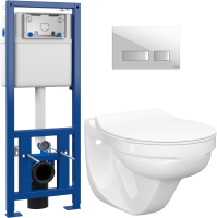 

Унитаз подвесной с инсталляцией Керамин, Гранд R Slim + S-IN-MZ-LINK_PRO + P-BU-MOV/Wh
