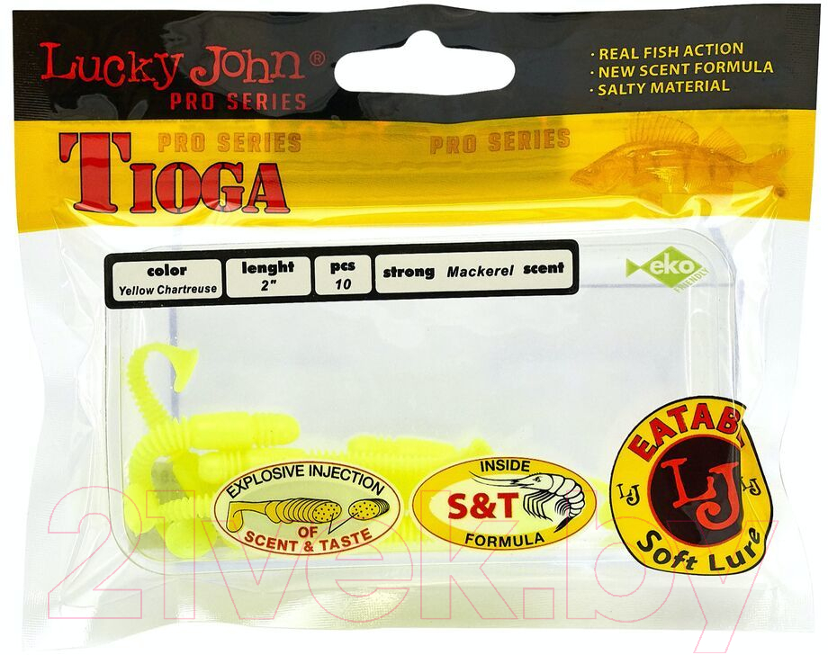 Мягкая приманка Lucky John Pro Series Tioga / 140127-S88 (6шт) — фото 3