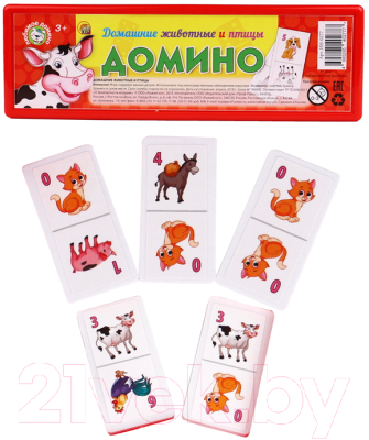 Изображение товара Развивающая игра РЫЖИЙ КОТ Домашние животные и птицы / ИН-0277