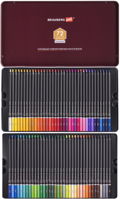 Набор цветных карандашей Brauberg Art Premiere / 181693 (72цв)