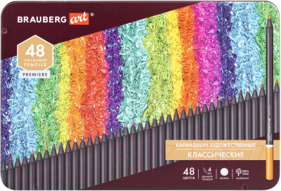 Набор цветных карандашей Brauberg Art Premiere / 181694 (48цв)