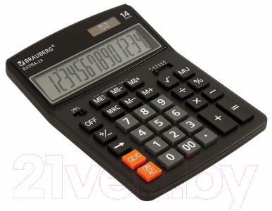 Калькулятор Brauberg Extra-14-BK / 250474 (черный)