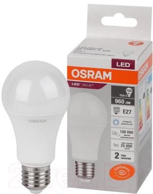 Лампа Osram LED Value А100 12Вт Е27 6500К / 4058075579064