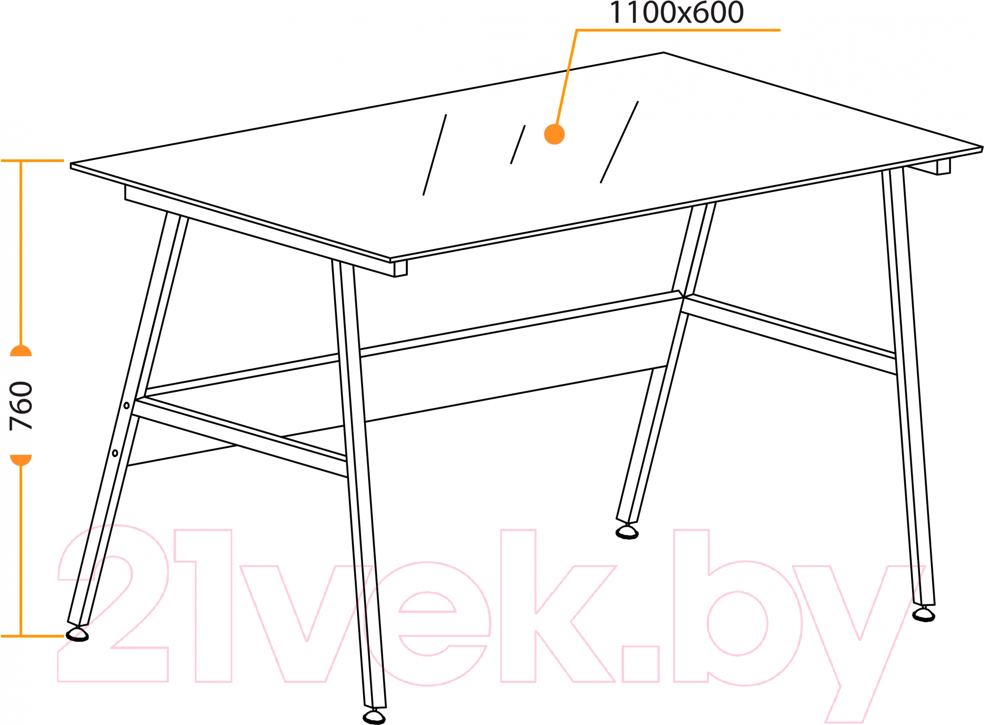 Письменный стол Tetchair GD-04 / 15255