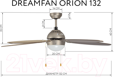 Вентилятор Dreamfan Orion 132