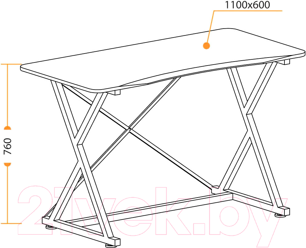 Письменный стол Tetchair GD-05 / 15256