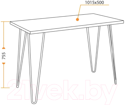 Обеденный стол Tetchair WD-06 / 15245 (Concrete)