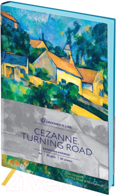 Изображение товара Записная книжка Greenwich Line Vision. Cezanne. Turning Road A6 / NA6_30798 (80л)