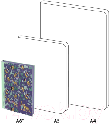Изображение товара Записная книжка Greenwich Line Vision. Lovely leopard A6 / NA6_30800 (80л)