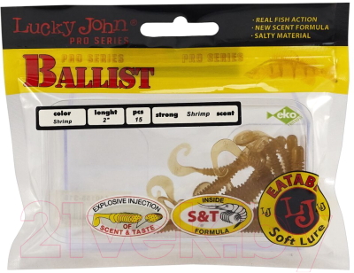 Мягкая приманка Lucky John Pro Series Ballist / 140155-S18 (15шт)