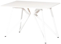 Обеденный стол Millwood Женева Л18 120x70 (белый/металл белый) - 