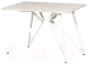 Обеденный стол Millwood Женева Л18 120x70 (дуб белый Craft/металл белый) - 